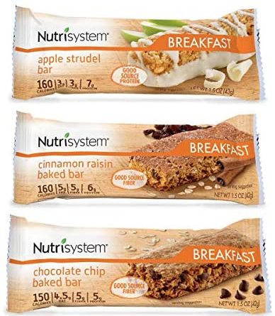 Nutrisystem® Breakfast Bar Variety Bundle, 12 ct, Meal Replacement Bars